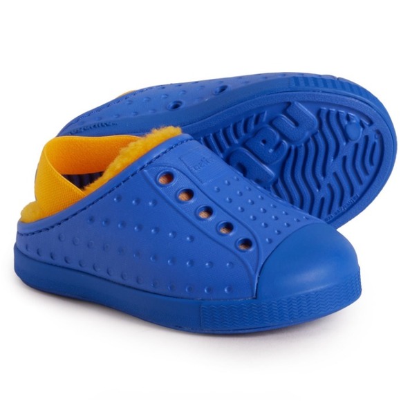 Native Other - Native Boys Jefferson Cozy Shoes – Size 10T, Slip-On, Lightweight, Fleece‎ Lined